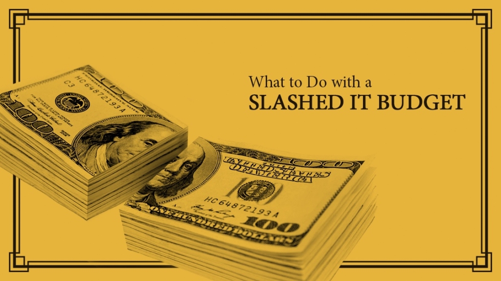 What to Do with a Slashed IT Budget picture: A What to Do with a Slashed IT Budget picture: A