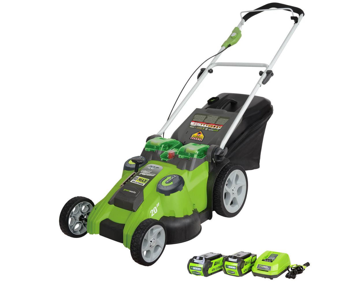 Greenworks 20-Inch 40V Twin Force Cordless Lawn Mower